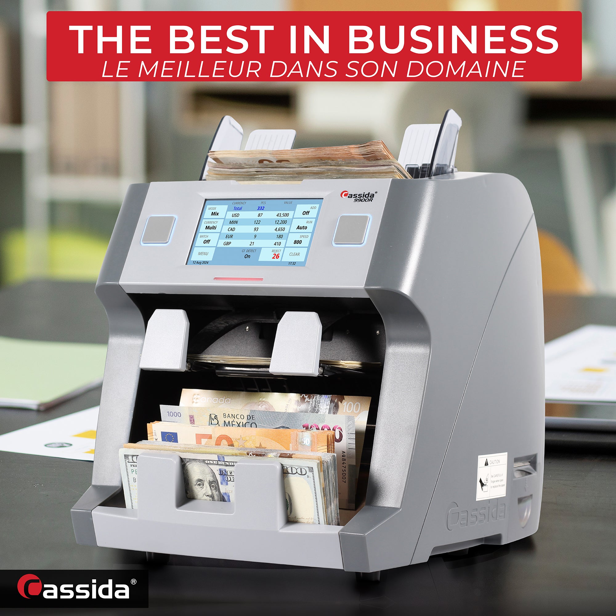 Cassida 9900R V2 Mixed Bill Counter (Canada)