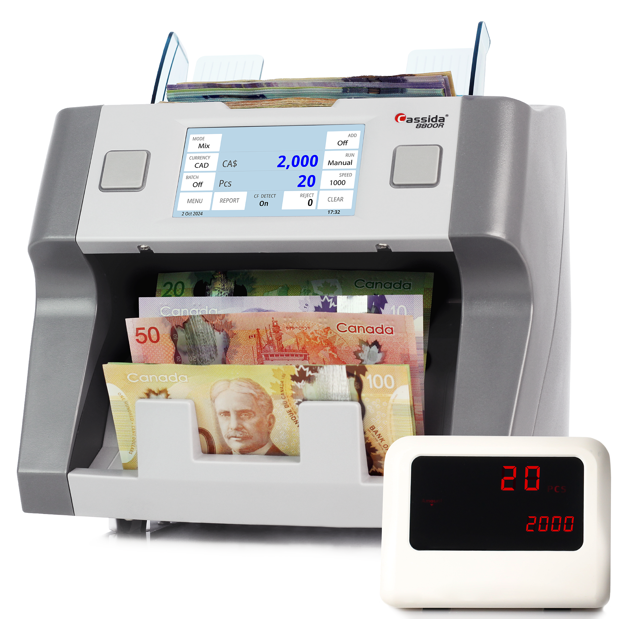 Cassida 8800R V2 Mixed Bill Counter (Canada)