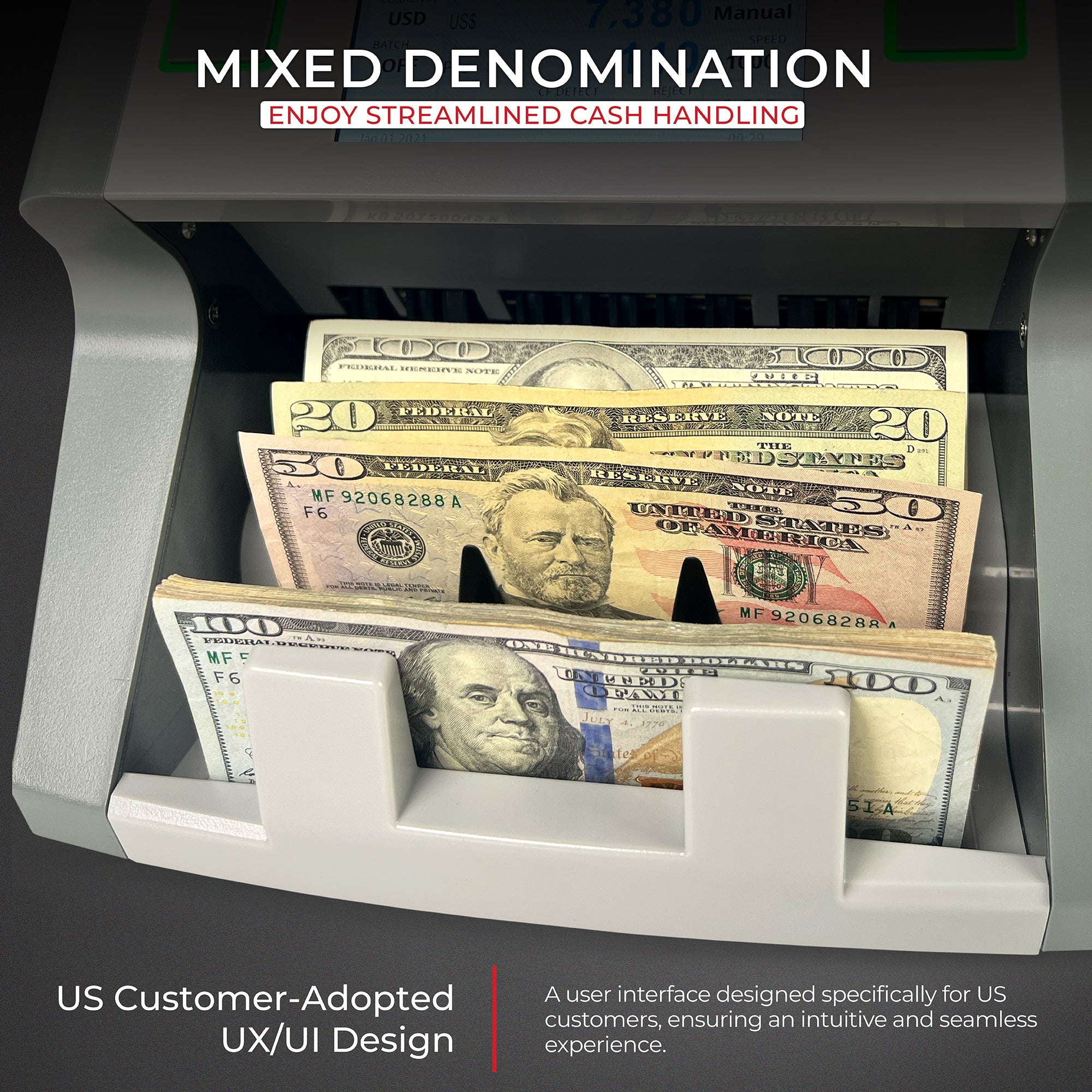 Cassida 7710R Mixed Bill Counter