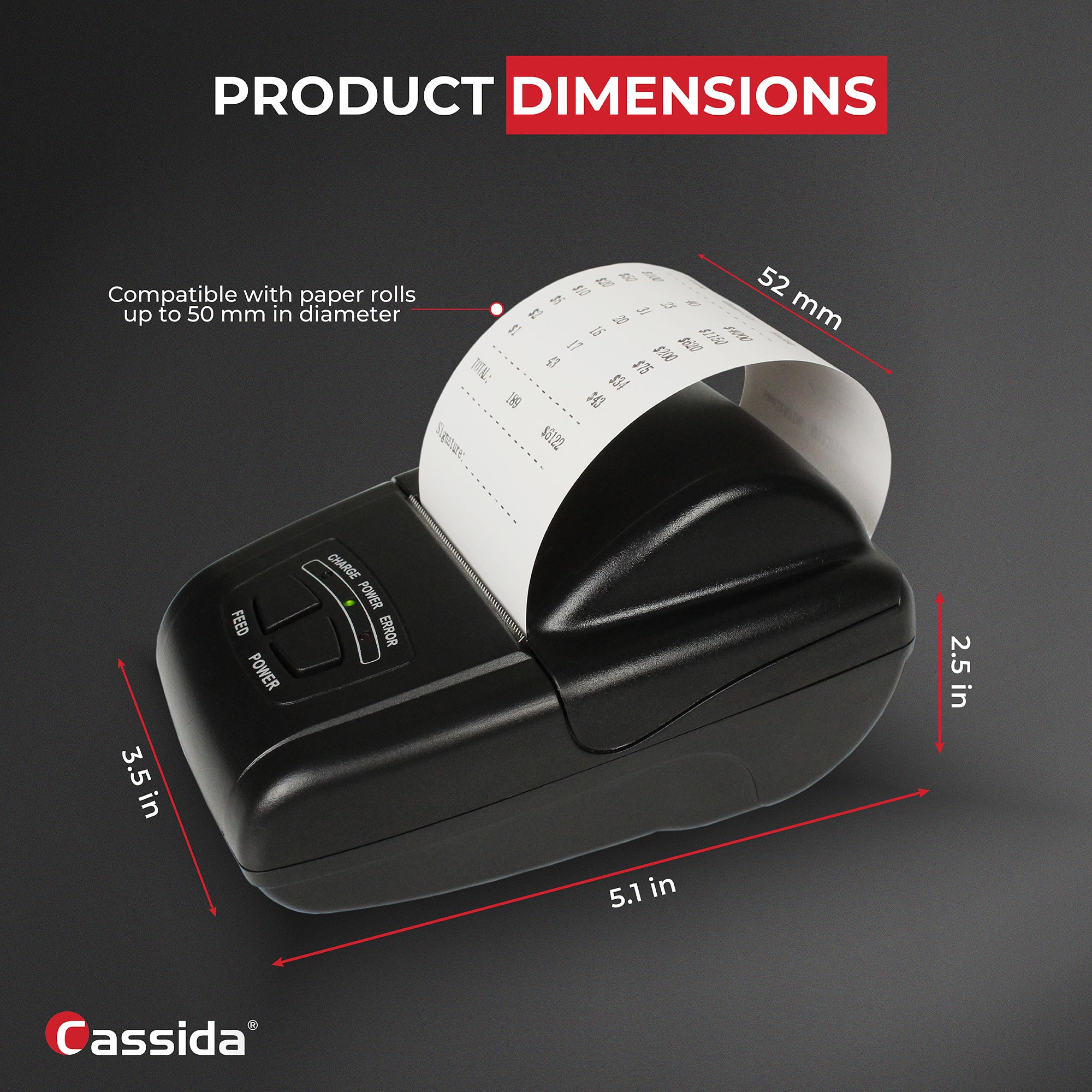 Cassida Cash Handling Printer