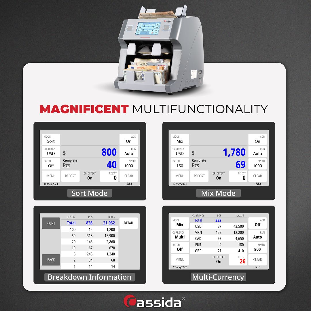 mixed bill counter