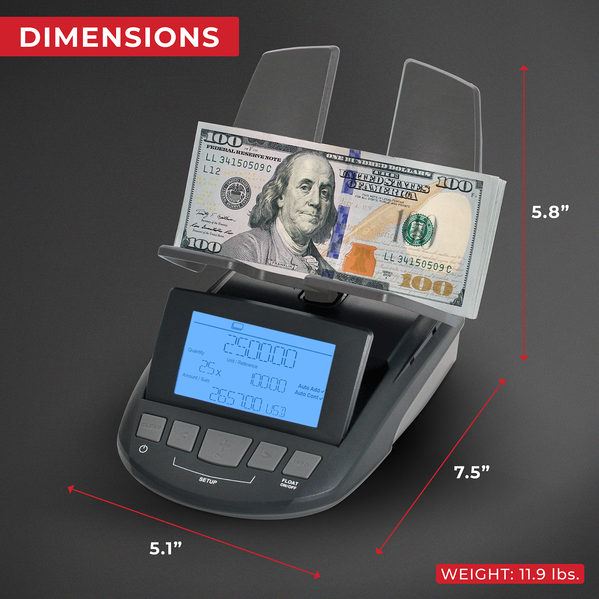 Cassida TillTally Money Counting Scale