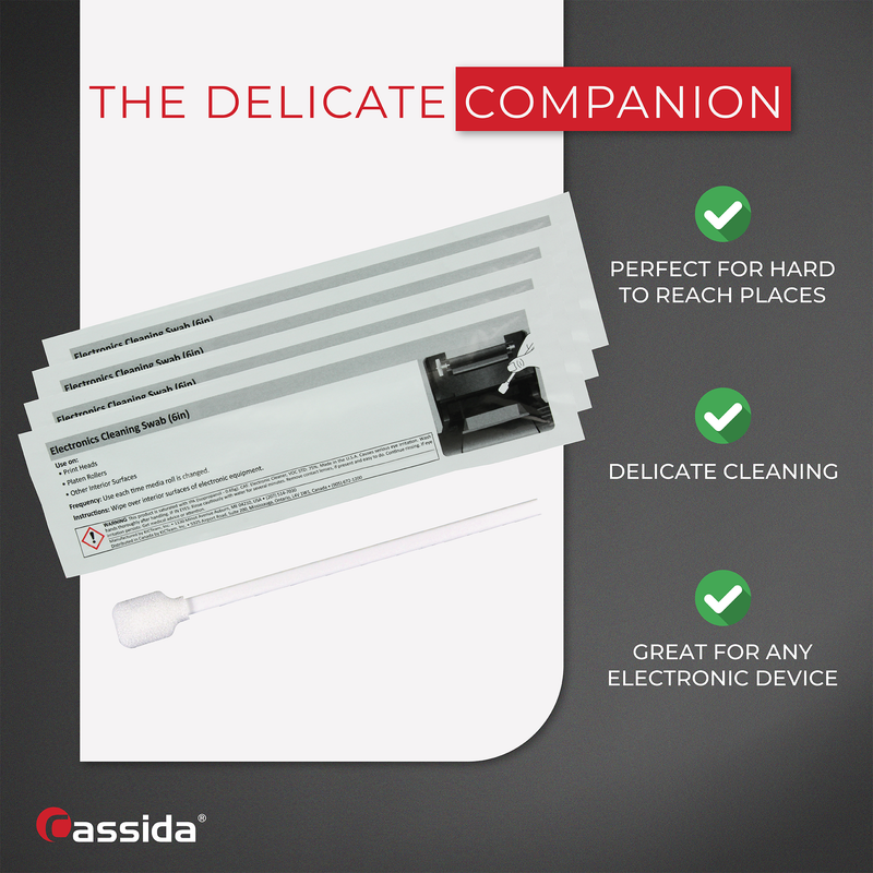Cassida Cleaning Swabs for Bill Counters Cleaning