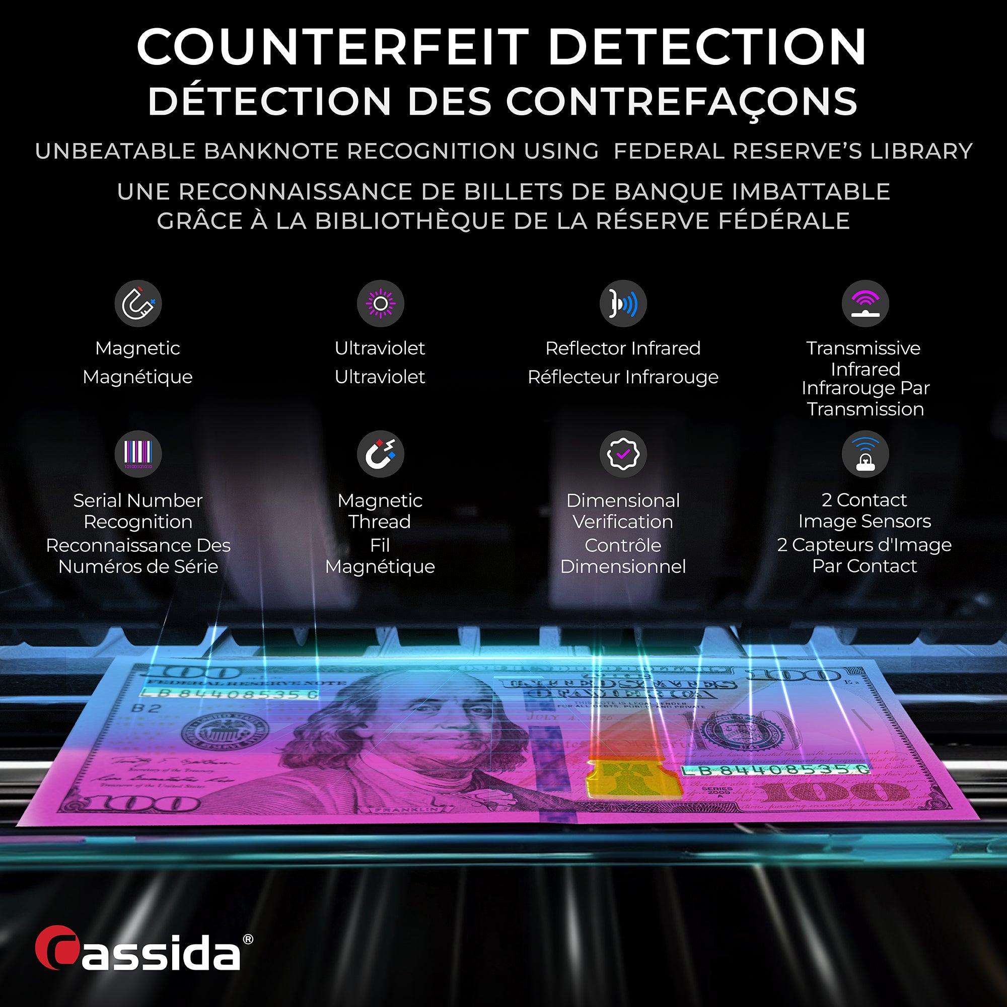 Cassida 9900R V2 Mixed Bill Counter (Canada)