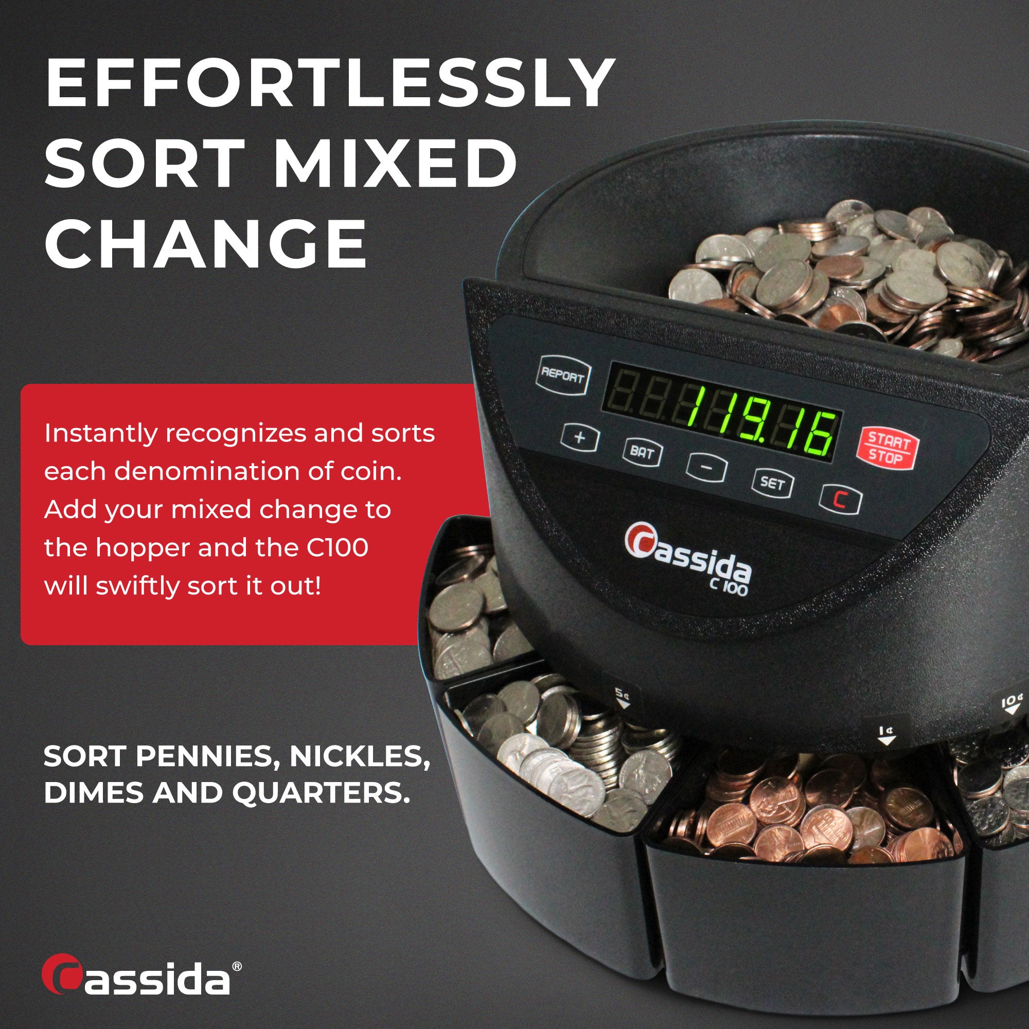 Cassida C100 Coin Counter