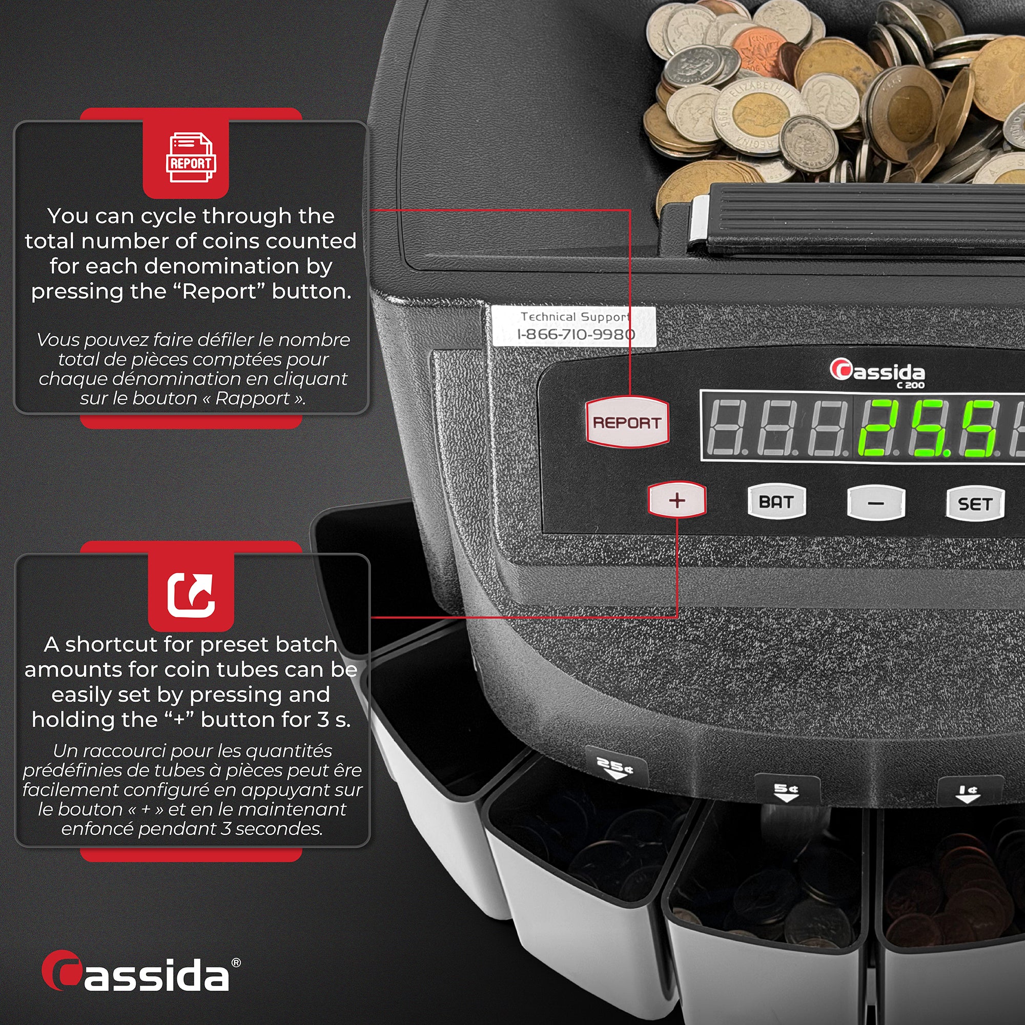 Cassida C200 Coin Counter (Canada)