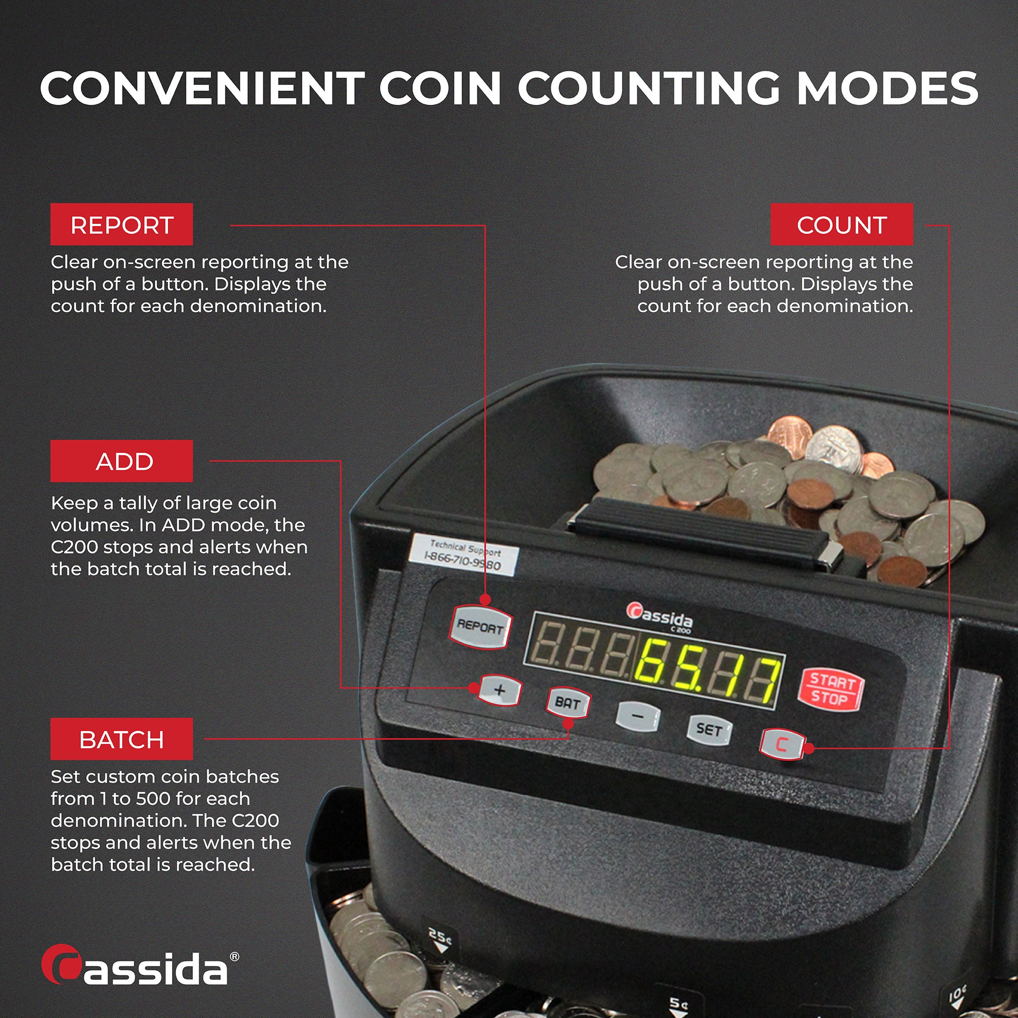 Cassida C200 Coin Counter