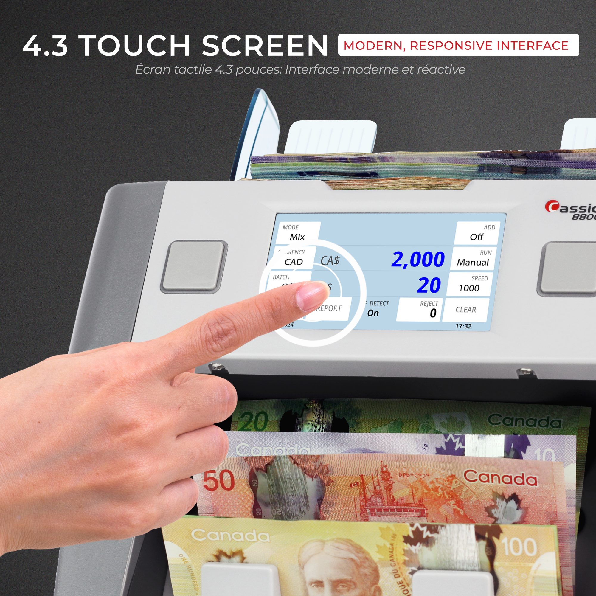 Cassida 8800R V2 Mixed Bill Counter (Canada)