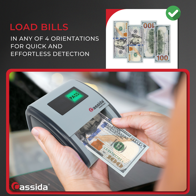 Cassida InstaCheck Counterfeit Detector - Money Checker with UV, MG, IR ...