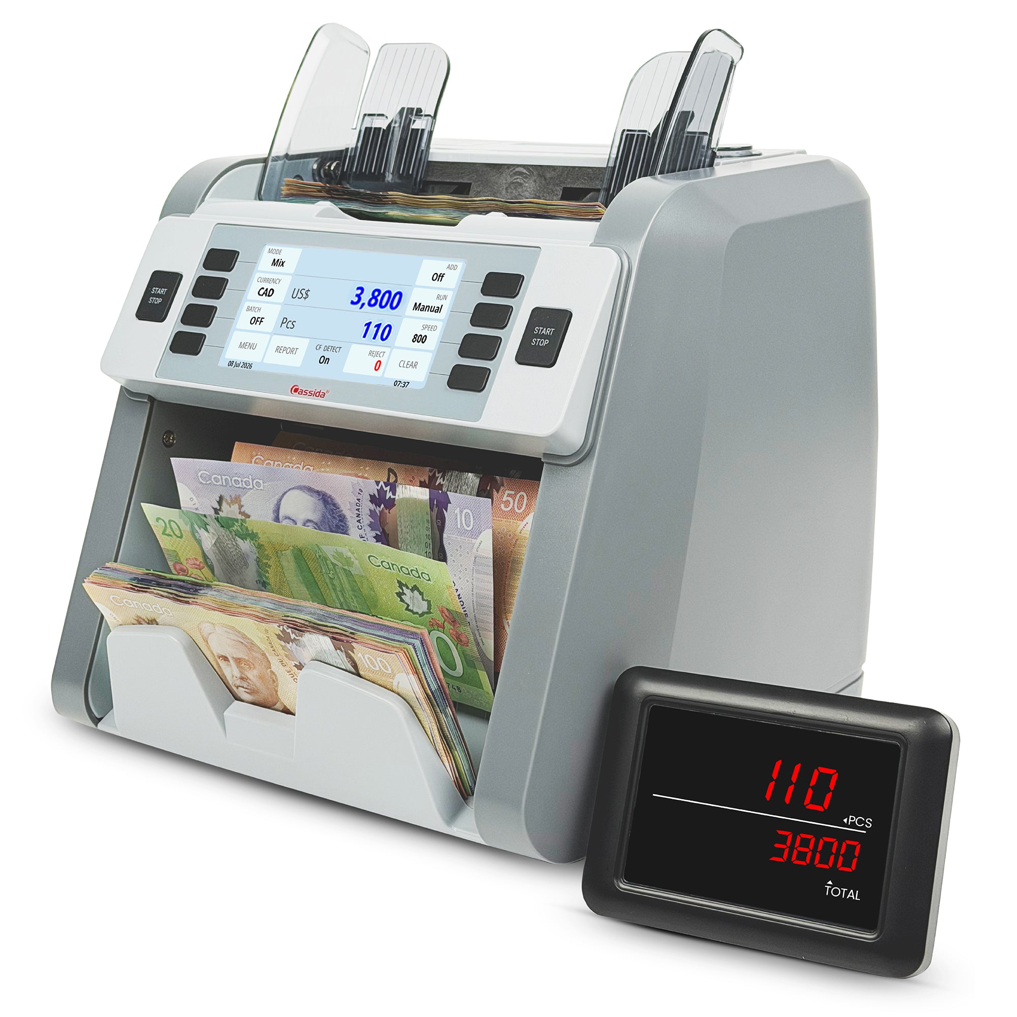 Cassida CRS 8500 Mixed Bill Counter (Canada)