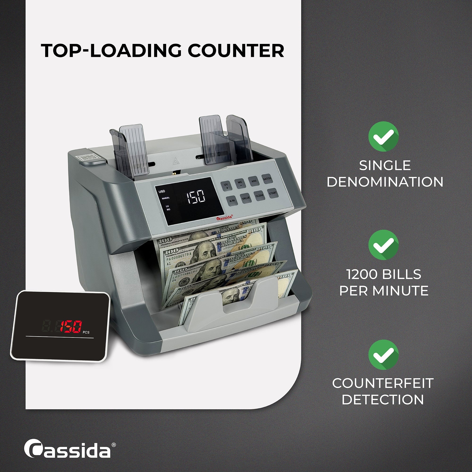 Cassida CRS 6200 Bill Counter