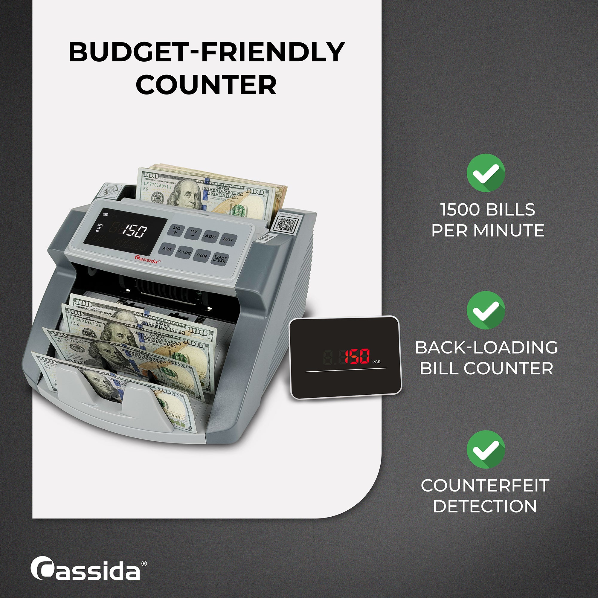 Cassida CRS 1000 Bill Counter