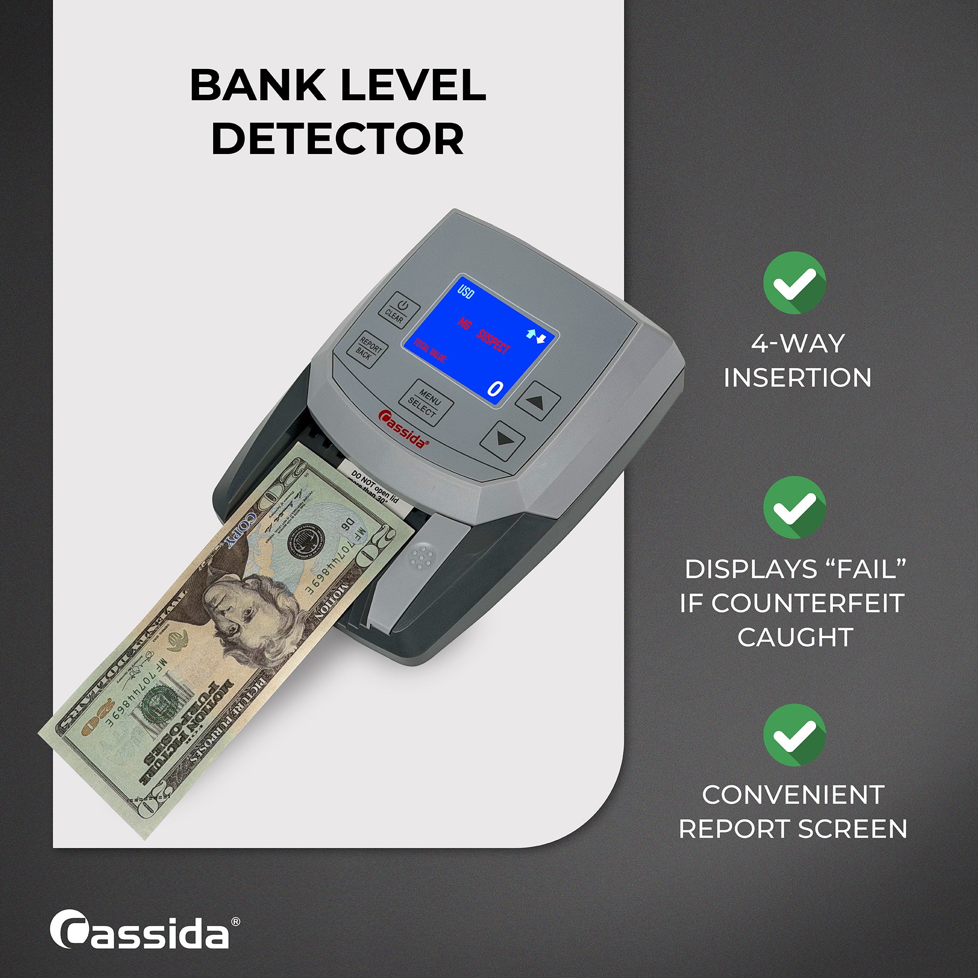 Cassida CCS 200 Counterfeit Money Detector