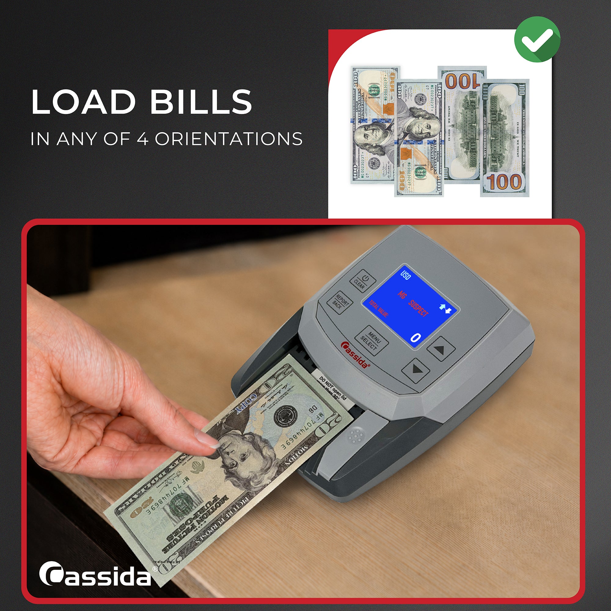 Cassida CCS 200 Counterfeit Money Detector