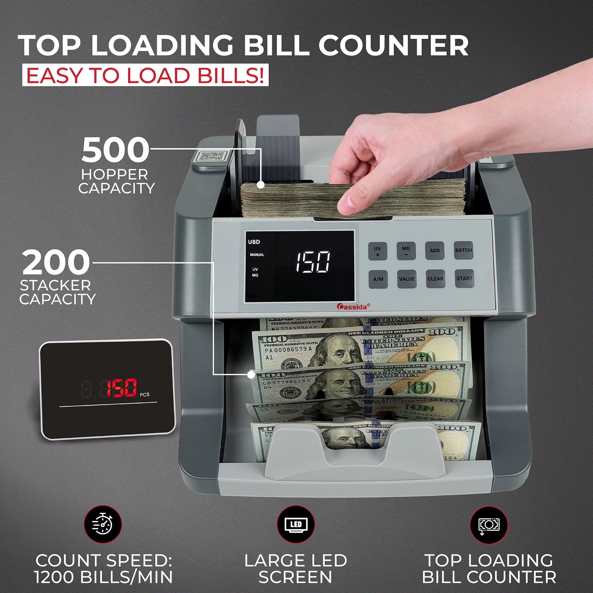 Cassida CRS 6200 Bill Counter