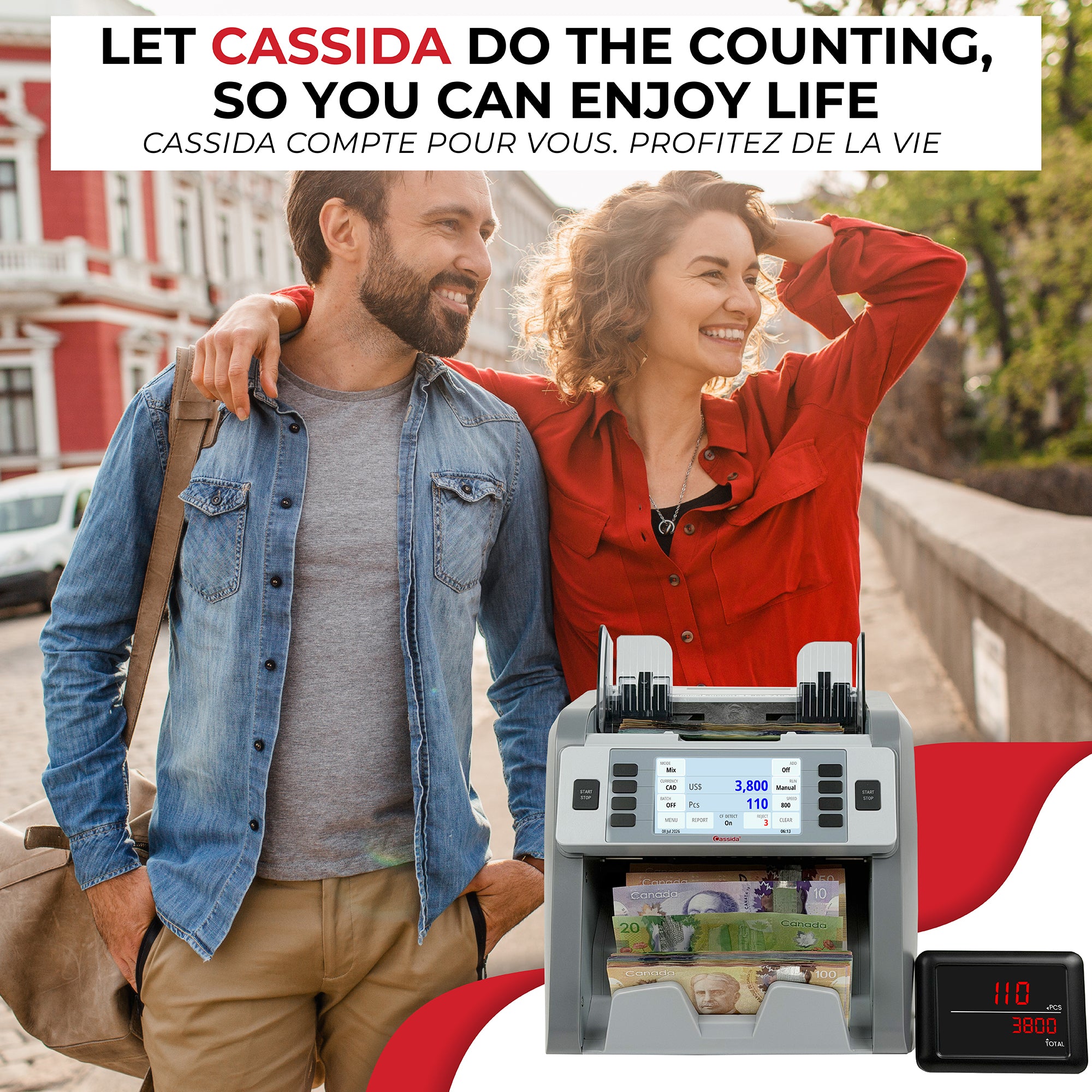 Cassida CRS 8500 Mixed Bill Counter (Canada)