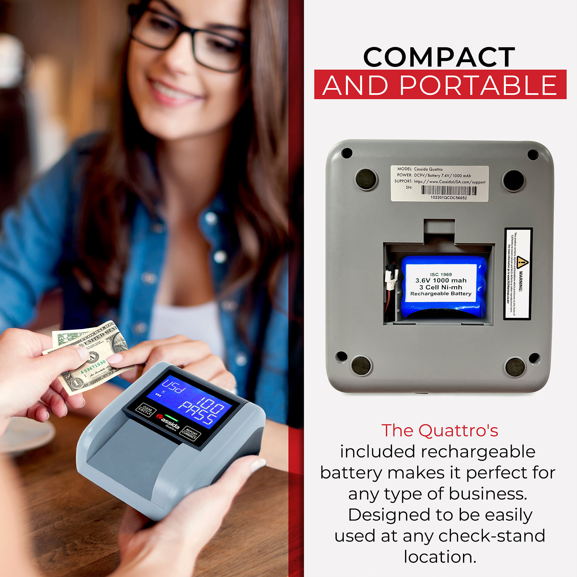 Cassida Quattro Counterfeit Detector