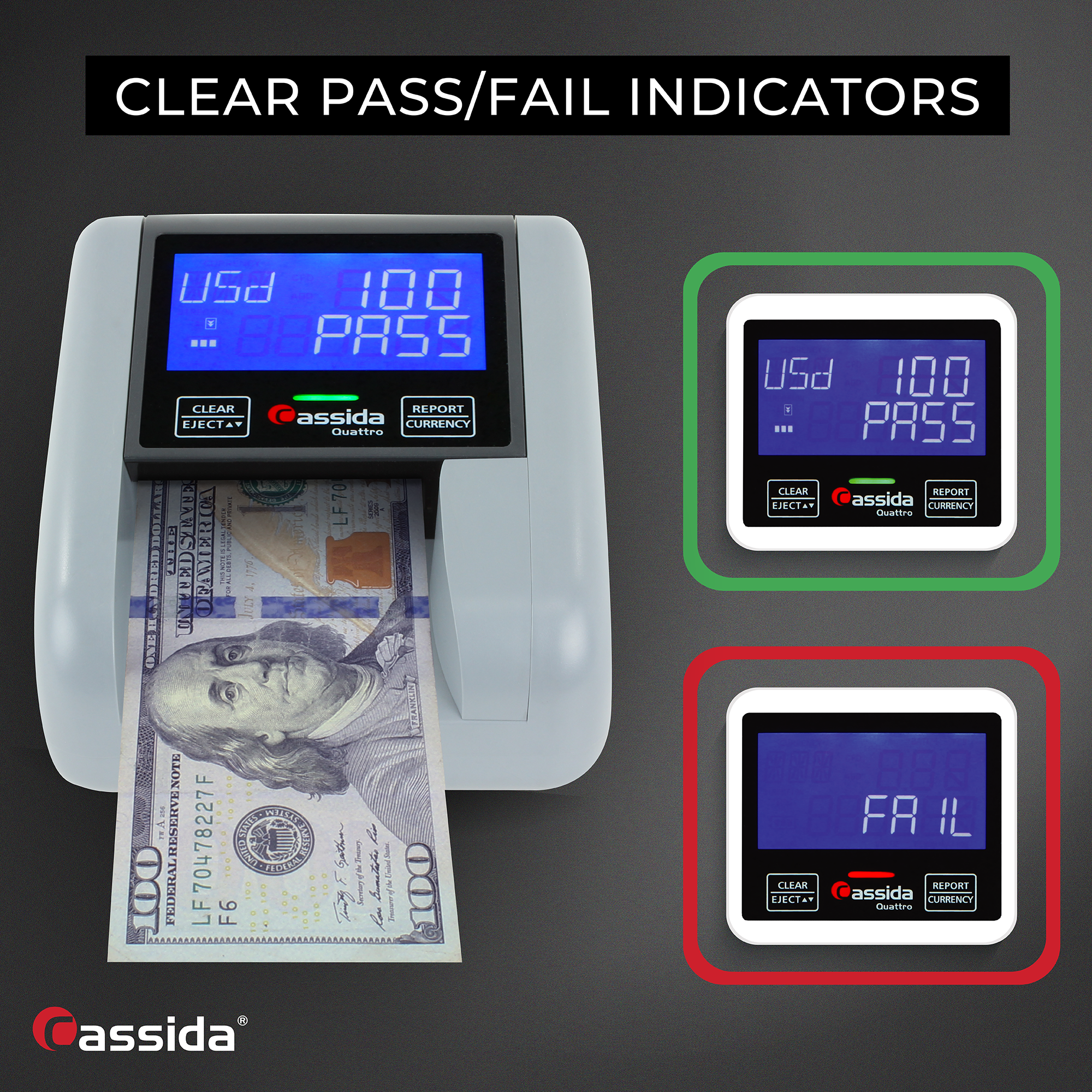 Cassida Quattro Counterfeit Detector